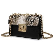 Designer Handbags High Quality Bag Ladies  Women Serpentine Leather lic Zip Lock - £140.15 GBP