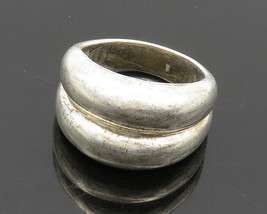 925 Sterling Silver - Vintage Shiny Smooth Bubble Dome Band Ring Sz 8.5- RG18999 - £51.18 GBP