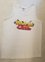 Vintage Panama Canal Screen Printed Tank Top Size S Frog Toucan Monkey Colorful - £15.70 GBP