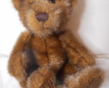 First &amp; Main Fuzzy Plush Minky Brown Teddy Bear Corduroy Paws Sitting #1402 - $12.13