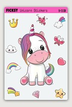 Unicorn Unicorn Sticker Set - 11 Pieces Sticker Stickers - $6.81