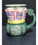 1993 Budweiser Stein St. Patrick&#39;s Day &quot;Luck Of The Irish&quot; -  FUN IRISH MUG - $20.51 CAD