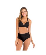 Female Solid Color Bikinis for Womens Push Up Swimwear Sexy Beachwear Vi... - $45.12 CAD