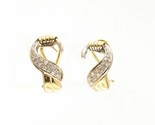 1&quot; Women&#39;s Earrings 18kt Yellow and White Gold 419962 - $899.00