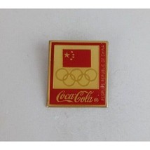 Vintage Coca-Cola 1987 People&#39;s Republic Of China Olympic Lapel Hat Pin - £10.35 GBP