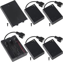 MKBKLLJY 5 Pcs 3 AA M. 3AA Battery Holder Cover With USB Female Socket - $14.72