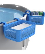 2 Pack Pool Basket, Extra Large Poolside Storage Basket, Reinforced Pool... - $37.99