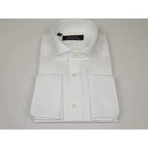 Men's Shirt FAMOZO Turkey 100% Cotton Cut-away Collar French Cuffs FA4 White image 4