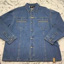 Men&#39;s Rocawear Blue | Wheat Casual Denim Jacket - £77.06 GBP