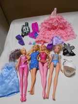 NICE Vtg &amp; New Lot 12 inch Barbie Dolls &amp; Clothes Accessories Ballerina Barbie 4 - £18.78 GBP