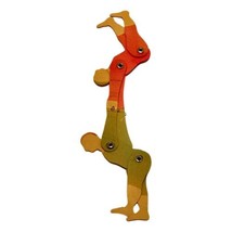 Carnival Toy Paper Circus Lot  2 Acrobats Moveable Rivets circa 30s - $37.17