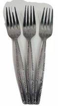 3 Dinner Forks Fork Household’s Deco Stainless Contemporary 7.5” Long - $9.59