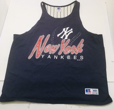 Vtg. New York Yankees Nyy 90's Russell Mlb Baseball Tank Top Size Xl Made In Usa - $37.95