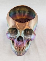 Halloween 3D printed Gradient Skull  Planter Bowl Multi-Color 7” X 5.5” - $19.79
