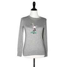 Banana Republic Forever Yarn Flamingo Sweater Thin Knit Gray Women Size ... - $37.62