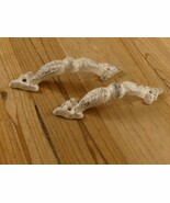 2 Cast Iron Handles Barn Gate Pulls Door 5 3/4&quot; Drawer Pulls Distressed ... - $295.56 MXN