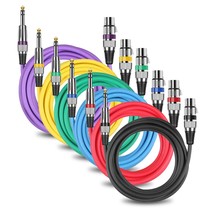 Female Xlr To 1/4 Inch 6.35Mm Trs Male Cable, Xlr To Quarter Inch Balanced Mic M - £90.42 GBP