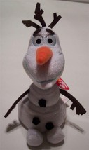 NICE! TY Walt Disney Frozen OLAF THE SNOWMAN 8&quot; Plush STUFFED ANIMAL Toy... - $16.34