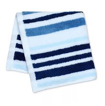 Charter Club Elite Cotton Tri-Stripe 13 X 13 Wash Towel-Cornflower Blue T4103583 - £8.66 GBP