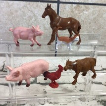 Mini Farm Animal Figures Pigs Horse Chicken Diorama Toys  - $9.89