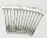 Oneida Rose Pendant Cocktail Seafood Forks Distinction Deluxe 6&quot; HH Lot ... - $36.25