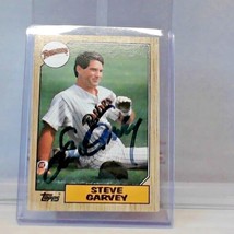 Steve Garvey Signed Topps Baseball Card 1987 Authentic Autograph Padres - £12.96 GBP