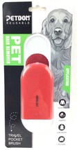 Petdom Reusable Pet Hair Remover Travel Pocket Brush Clothing Car Seat &amp;... - $9.93