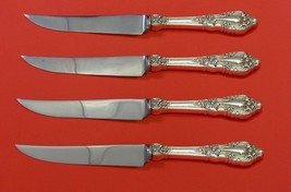 Eloquence by Lunt Sterling Silver Steak Knife Set 4pc Custom Serrated 8 1/2&quot; - £286.98 GBP
