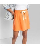 Wild Fable Orange Stripe A-Line Tennis Skirt Medium NEW - $21.88 CAD