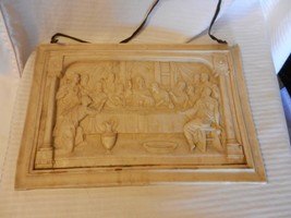 The Last Supper by DaVinci Bas Relief Wall Art Cast Resin From Mexico - $150.00