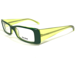 Miu Gafas Monturas VMU04B 4BZ-1O1 Verde Transparente Rectangular 50-16-135 - $120.83