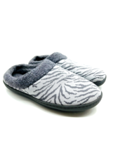 Clarks Cloudsteppers Lenox Dream Knit Slippers - Grey Zebra, US 9M - $17.59