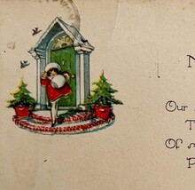 New Year Wishes Victorian Card 1900s Postcard Girl With Bluebirds PCBG11B - $367.91 MXN New Year Wishes Victorian Card 1900s Postcard Girl With Bluebirds PCBG11B - $367.91 MXN