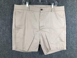 Round Tree &amp; York Men&#39;s Chino Shorts Size 42 Tan Stretchy High Rise - £8.81 GBP