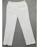 Greg Norman Golf Performance Pants Women 4 White Rayon Slim Straight Leg... - $508.47 MXN