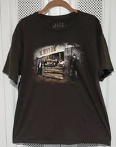 Zac Brown Band 2014 Tour Southernground Usa Concert T Shirt Brown Large Faded - £10.34 GBP