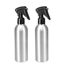uxcell 2pcs 7oz/200ml Aluminium Spray Bottle with Fine Mist Sprayer, Empty Refil - £19.07 GBP