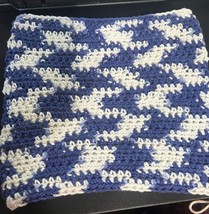 HANDMADE SET OF 2 CROCHET COTTON DISH CLOTHS OR WASH CLOTHS APPROX 9x10”... - $5.00