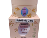 Korean SOQU Rice Face Cream 2.48oz Moisturizing &amp; Brightening New Boxed - £17.21 GBP