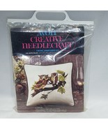 Vtg Avon Creative Needlecraft Crewel Embroidery Kit Owl Mates Pillow 14x... - £11.15 GBP