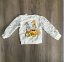 NEW Boutique Pumpkin Gnomes Girls Crochet Sleeve Shirt - £5.20 GBP