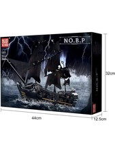 Mould King 13111 Pirates Black Pearl Ship Bricks Kids Toys Set MOC 2868 Pieces - £122.31 GBP