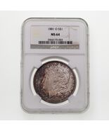 1881-O $1 Dólar De Plata Morgan Calificado Por NGC Como MS-64 - €344,67 EUR