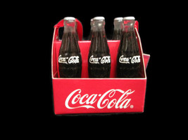 Coca-Cola Ornament 6-pack Bottles in Red Carton -NWT - £13.62 GBP