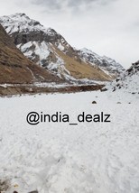 Digital Image Picture Photo Pic Sissu Valley India snow mountains clouds... - $1.00