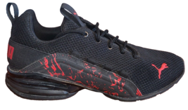 Puma Shoes 6c Youth Axelion City Escape  Black Red Athletic Sneakers. - $23.05 CAD