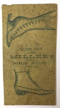 Miller&#39;s Shoe Store York Pennsylvania Advertising Card Blue Tan Boots - $13.00