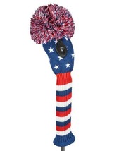JUST 4 GOLF EMBROIDERED STARS USA POMPOM FAIRWAY WOOD HEADCOVER. - £39.10 GBP