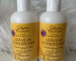 2 BOTTLES Of Shea Solutions Shea Leave-in Conditioner, 8 oz-NEW! - £9.59 GBP