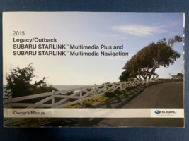 2015 Legacy/Outback Subaru Starlink Multimedia Plus An Navigation Owner&#39;... - £14.35 GBP